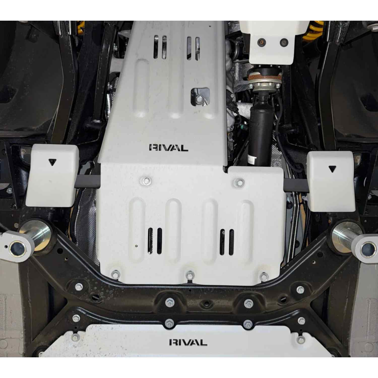 Rival Front And Rear Lower Control Arms Skid Plate For Ineos Grenadier Mounted View