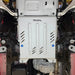 Aluminum Transmission Skid Plate For Raptor Mounted View