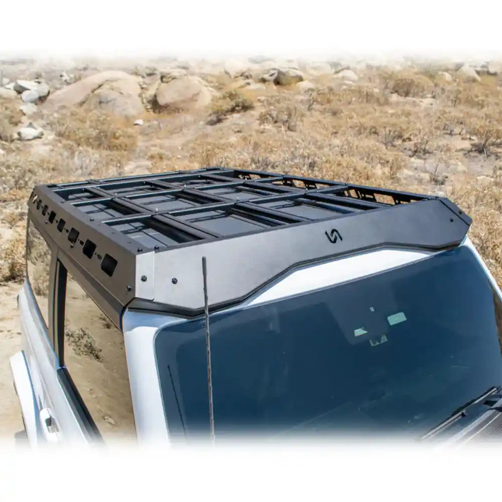 Roof rack mounting system on Ford Bronco hard top