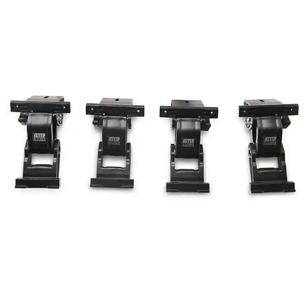 Set of four black mounting brackets for AMP PowerStep