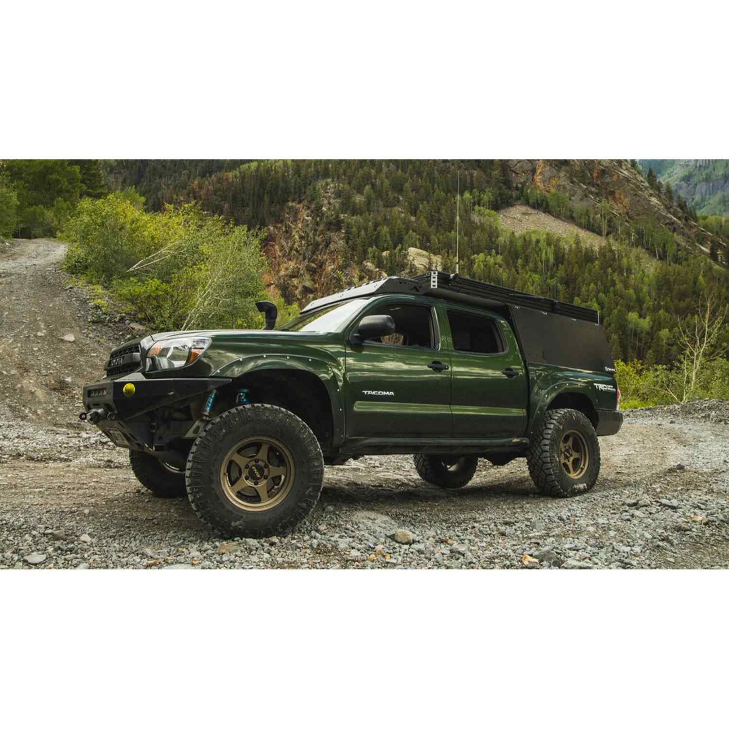 Sherpa Animas 2005-2023 Toyota Tacoma Camper Roof Rack Side View