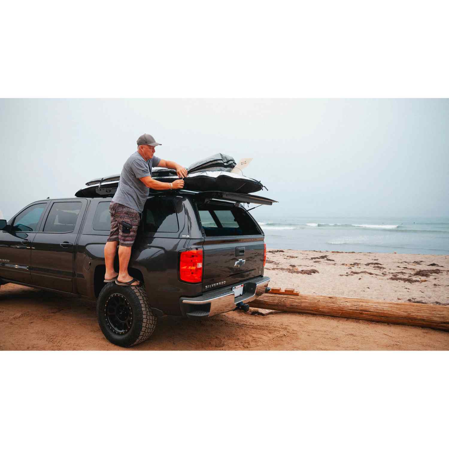 black sherpa tent The Crow’s Nest (Truck Topper Rack) 55" / 8ft Bed
