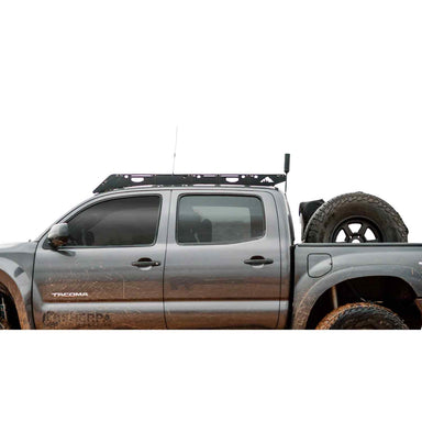 Sherpa Grand Teton 2005-2023 Toyota Tacoma Double Cab Roof Rack Closed Side View
