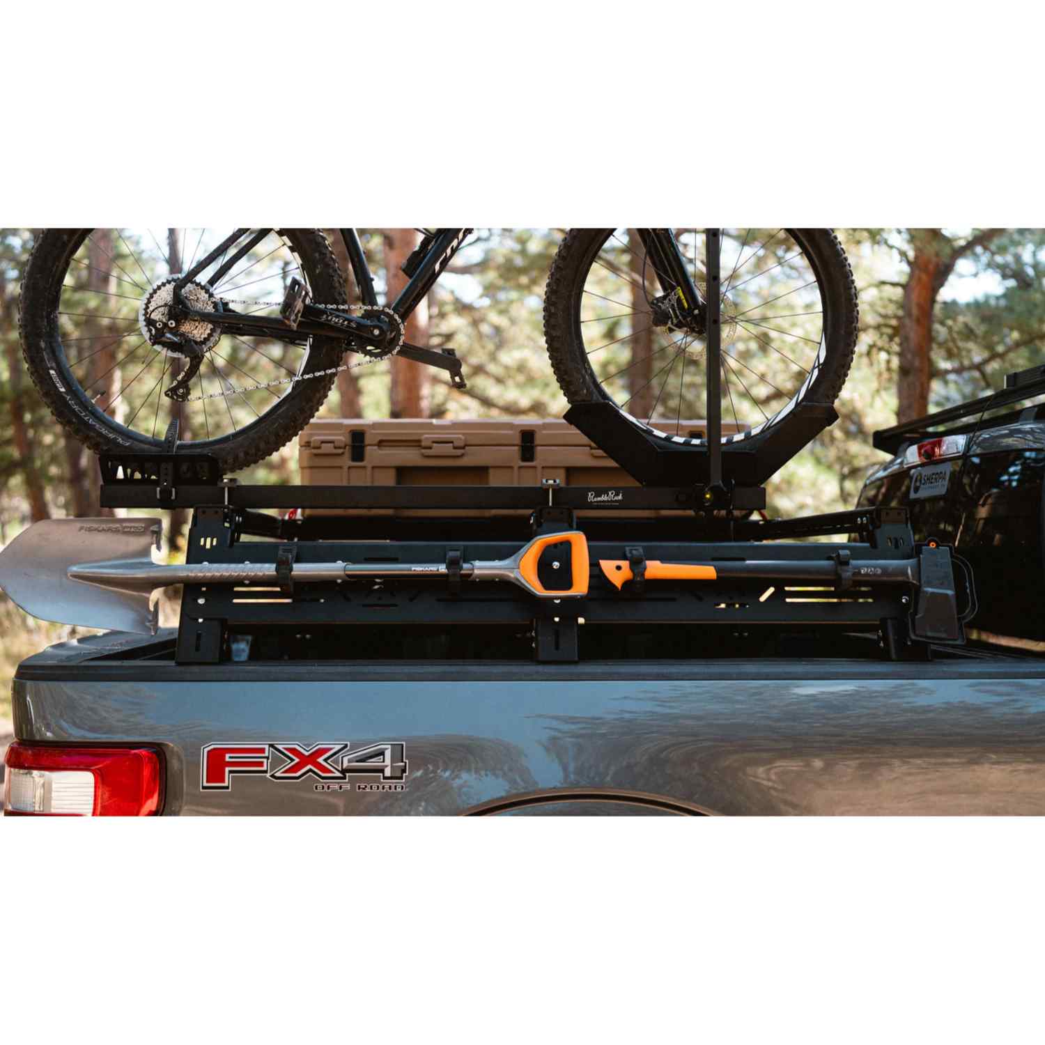Sherpa Mid-Height PAK System Bed Rack Closed Side View
