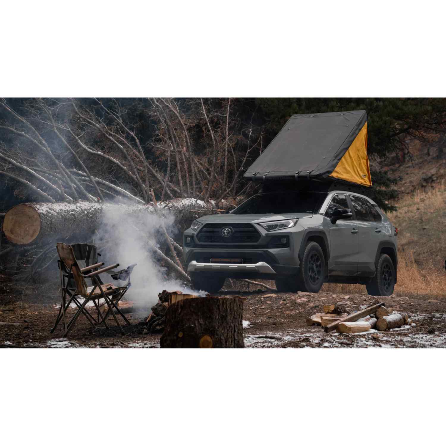rav4 rooftop tent The Snowmass (2019-2025 RAV4 Roof Rack) Full Height (No Light Bar)