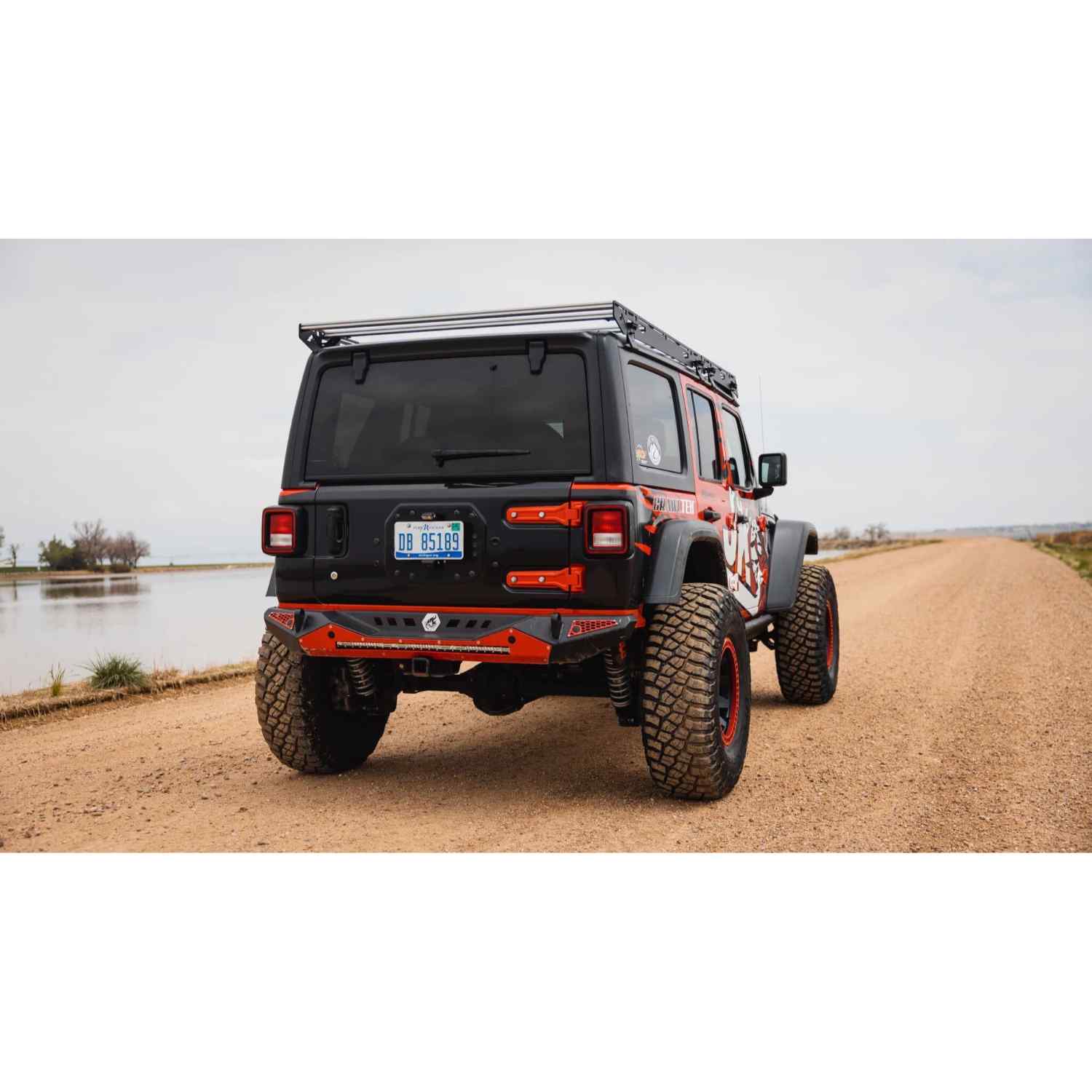 Sherpa Starlight 2018-2023 Jeep Wrangler JL Roof Rack Back View