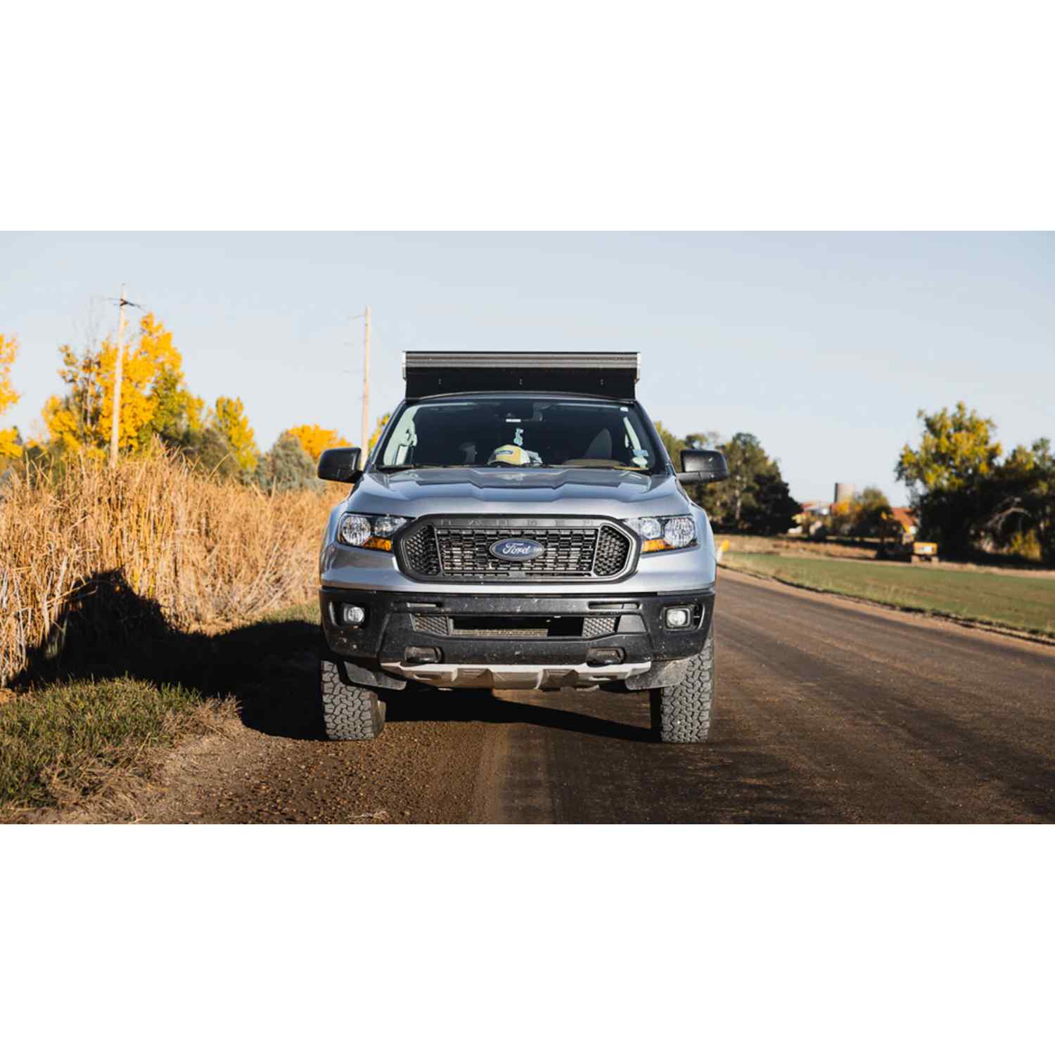 Sherpa Stratus 2019-2023 Ford Ranger Camper Roof Rack Front View