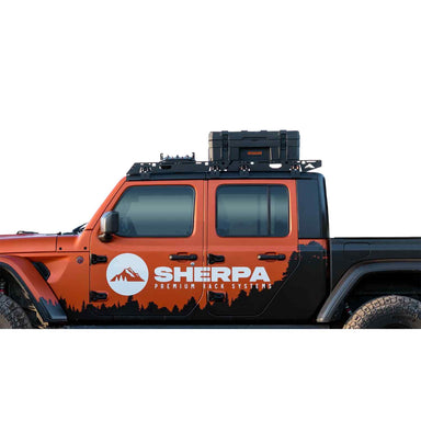 Sherpa Sunlight 2020-2023 Jeep Gladiator JT Roof Rack Closed View