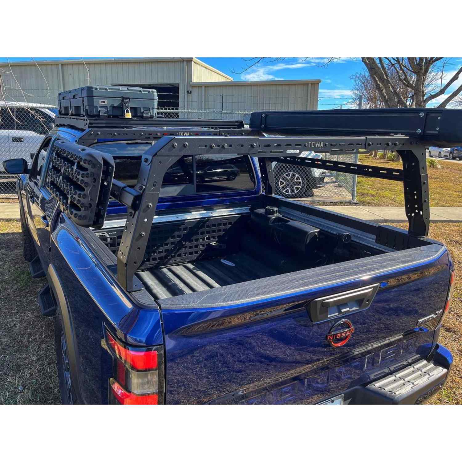 Bed Rack for Nissan Frontier Mounted Rear View