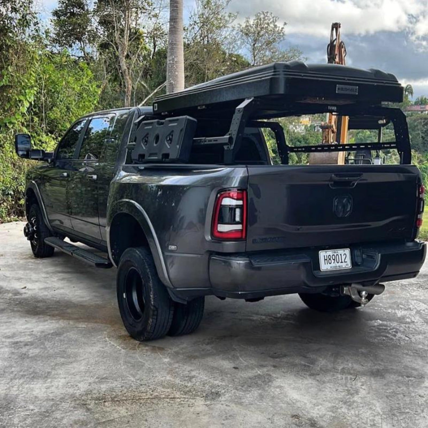 Shiprock Bed Rack Mounted on Dodge Ram