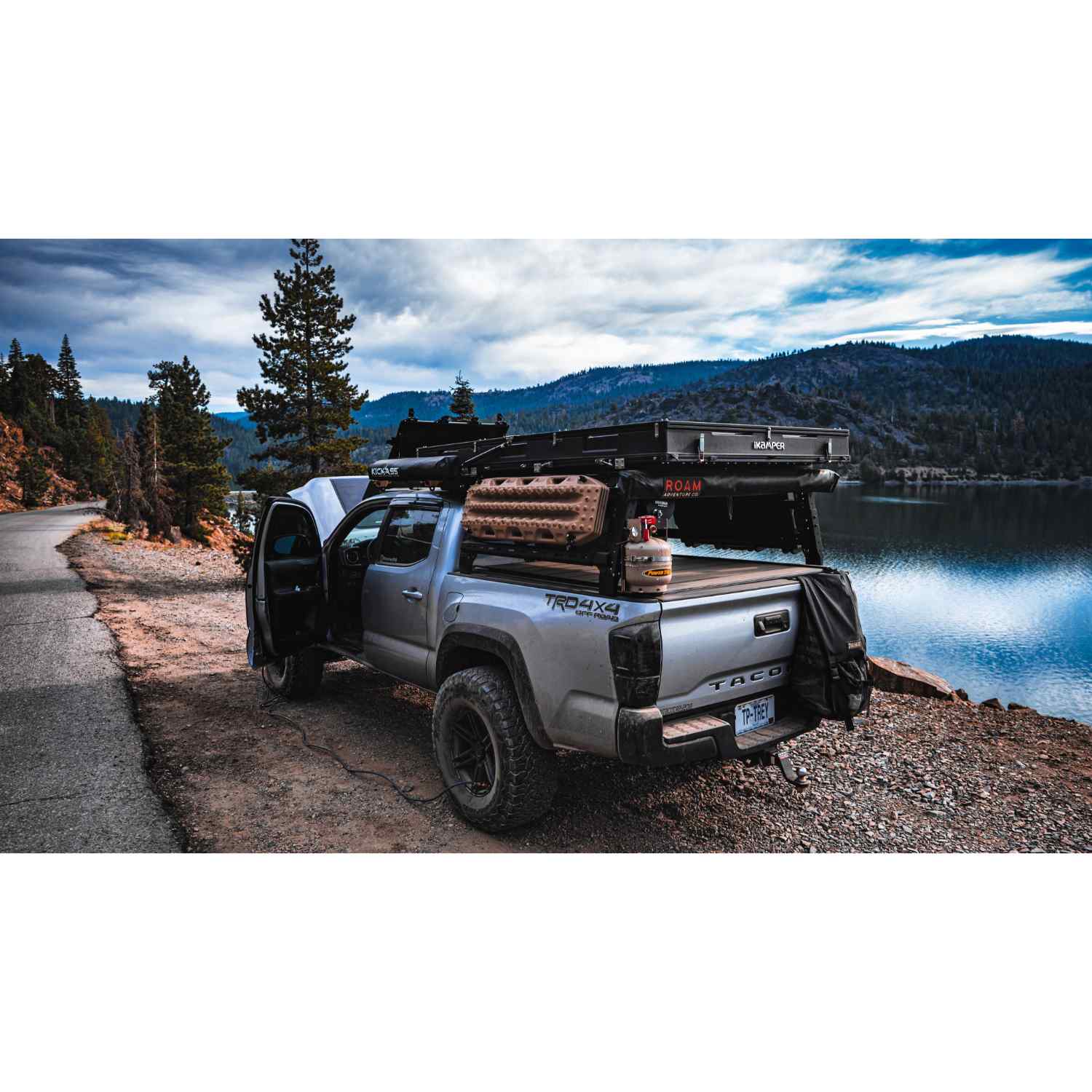 Tacoma Bed Rack with Lifestyle View