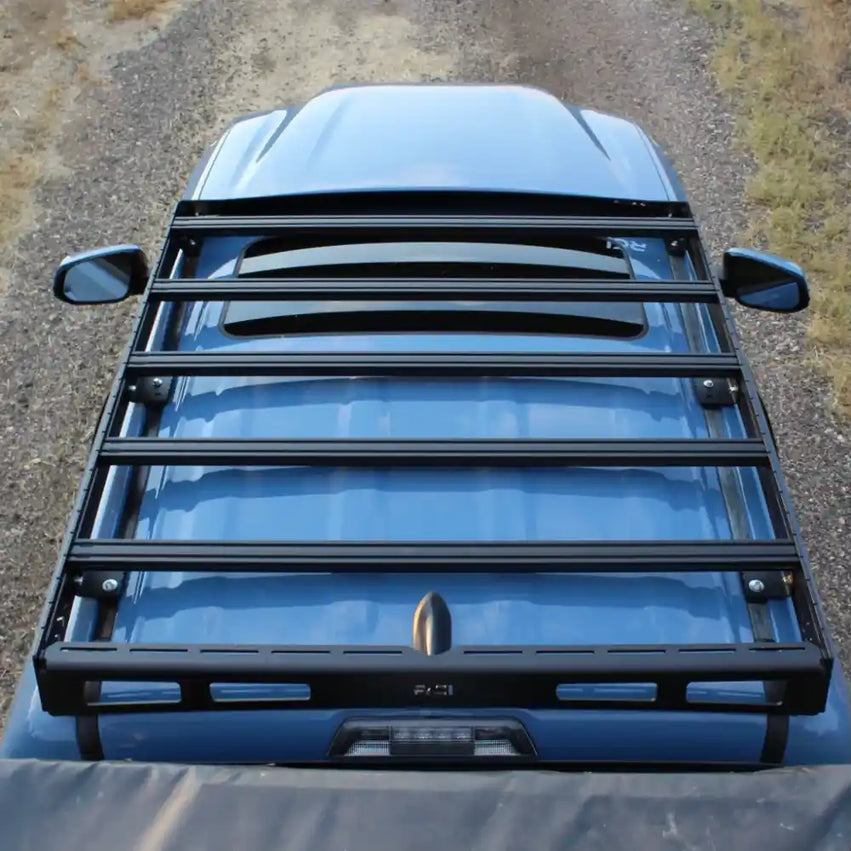 RCI Tacoma Roof Rack installed on silver Toyota Tacoma