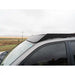 Side profile of black RCI full-length rack on GX460 against prairie landscape