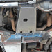 Side view of installed Asfir skid plates on JK undercarriage