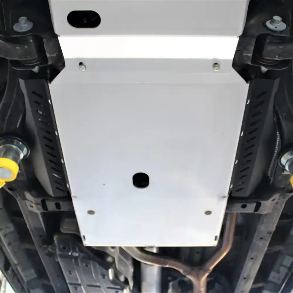 Silver RCI cat guard installed with visible mounting hardware