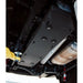 Skid plate covering fuel tank & driveshaft