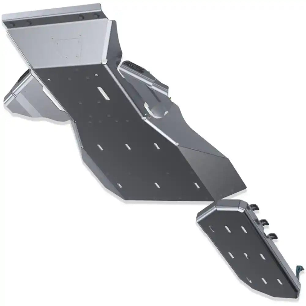Diagram of of the skid plates package on white background