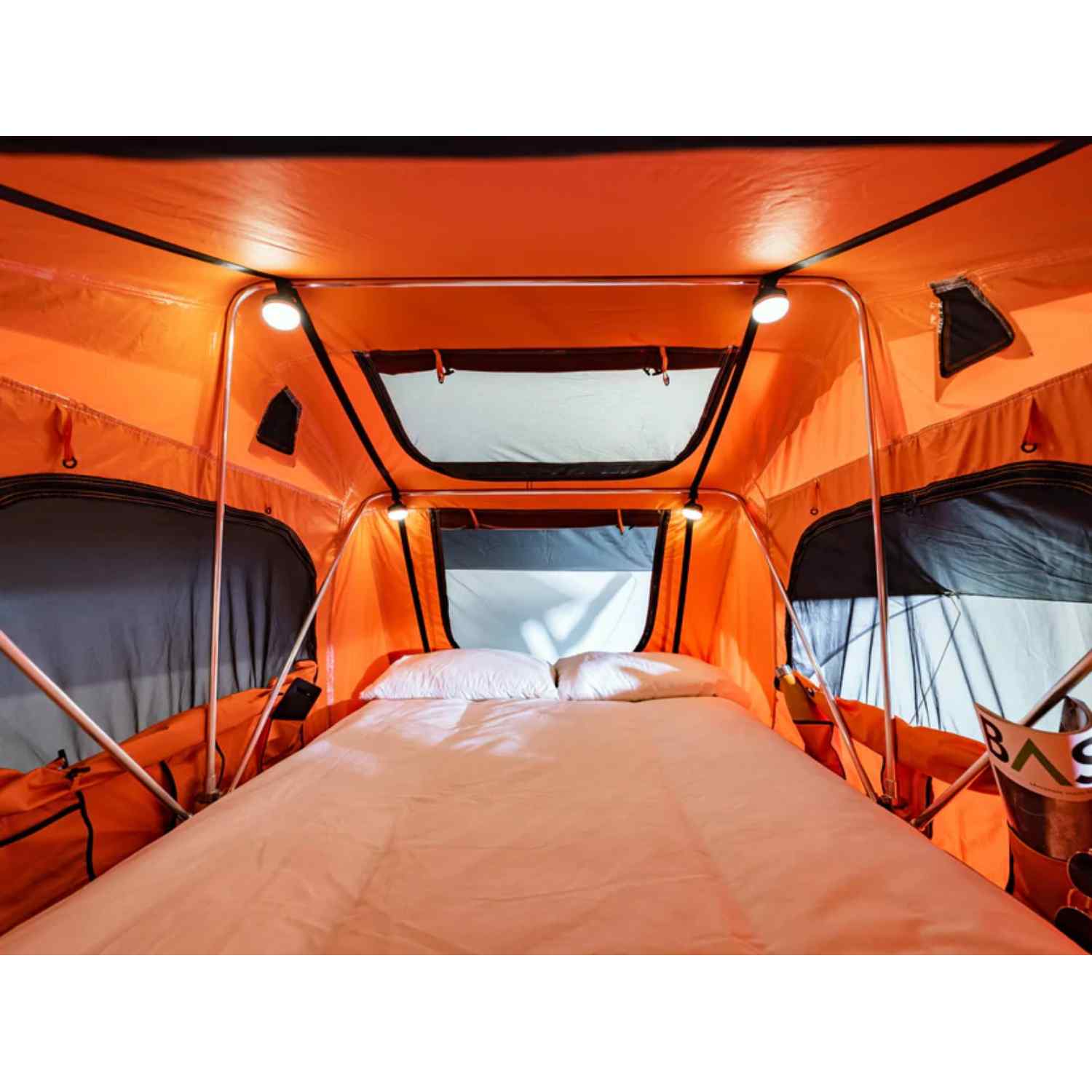 TentBox Go Roof Top Tent Orange Ander View