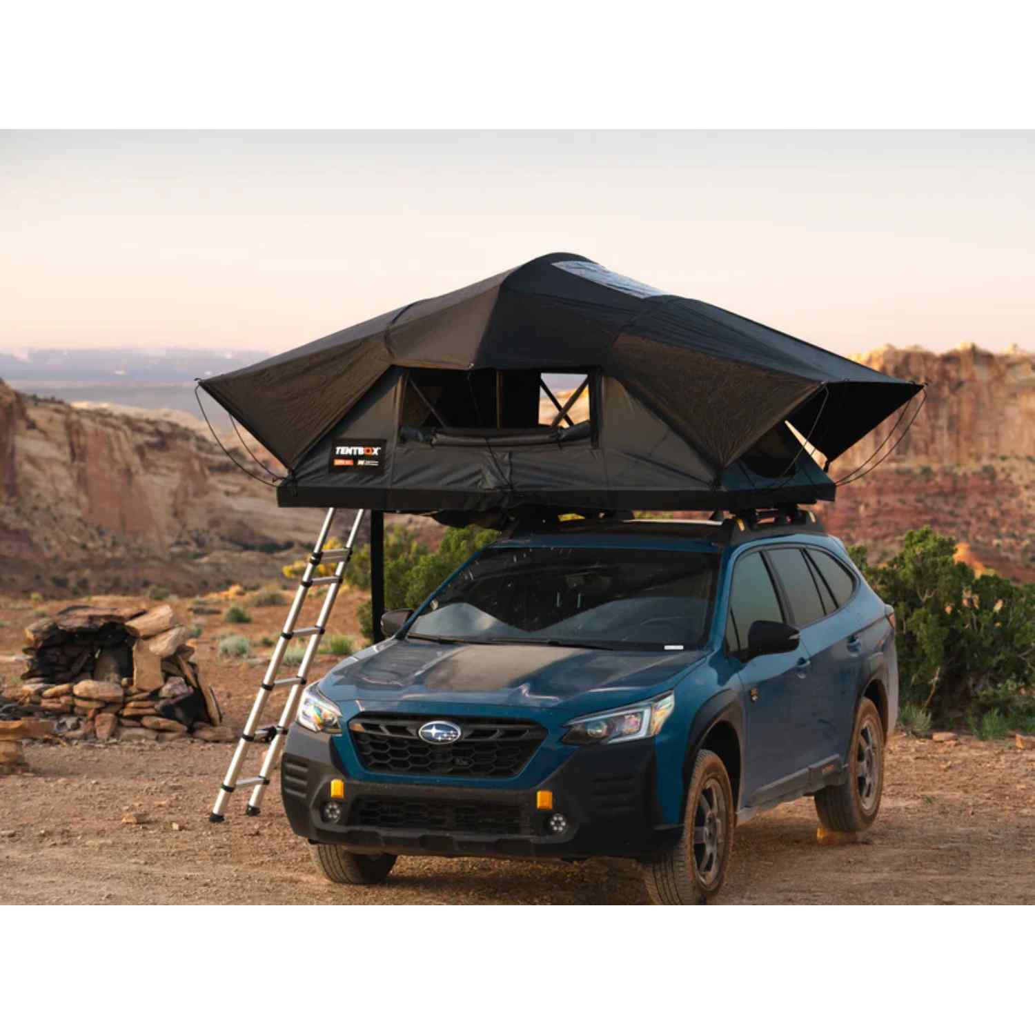 TentBox Go Roof Top Tent  SLATE Font View