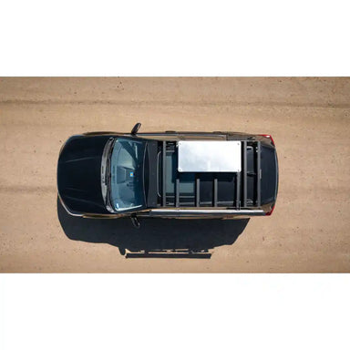 Top view of Subaru Forester showing installed roof rack platform