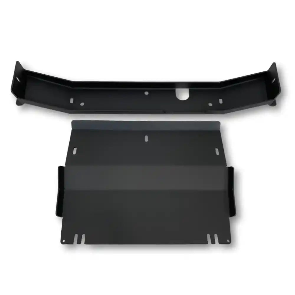 Transfer case skid plate front bracket