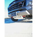 Truck front end with black RCI skid plate mounted below bumper