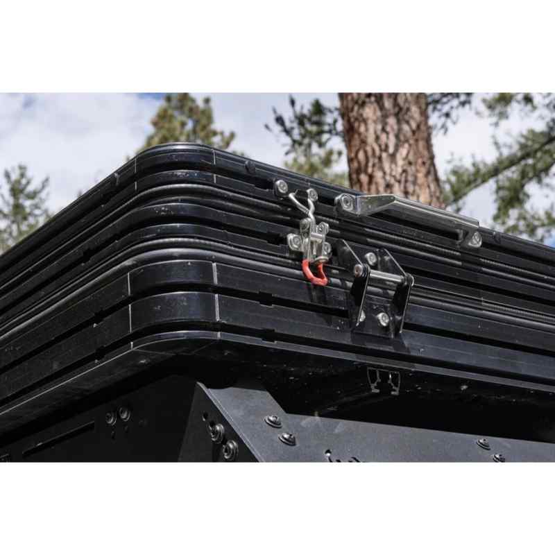 roof top tent aluminium Tuff Stuff Overland TS-1-1900BLK Alpine Sixtyone Aluminum Shell Roof Top Tent