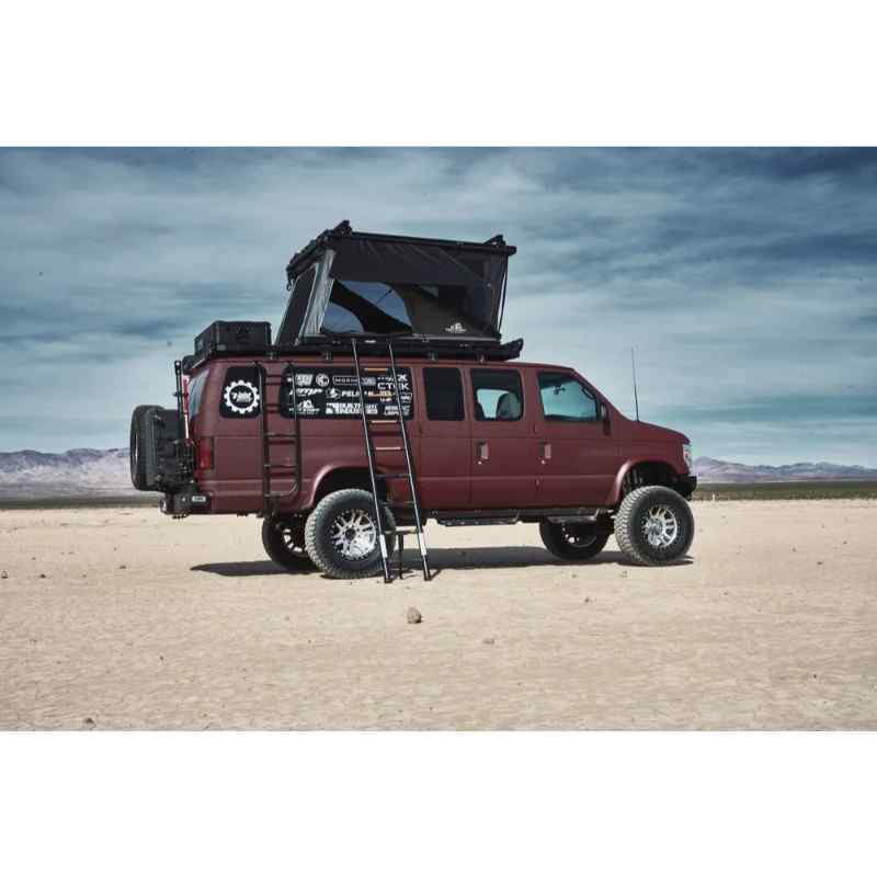 roof top tent rack Tuff Stuff Overland TS-1-1900BLK Alpine Sixtyone Aluminum Shell Roof Top Tent