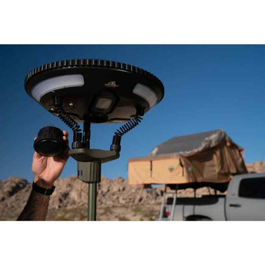 Tuff Stuff® Overland Halo 9.75" Solar Freestanding Light With Speaker Life Style