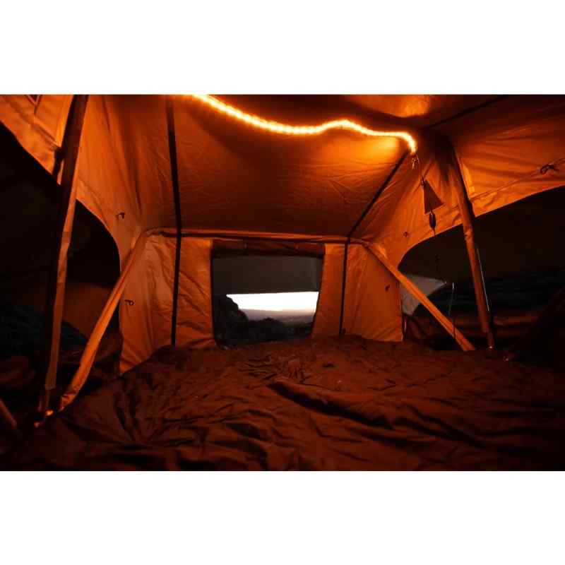 Tuff Stuff® Overland Led Light Strip Usb For Roof Top Tent, Amber/White Inside View