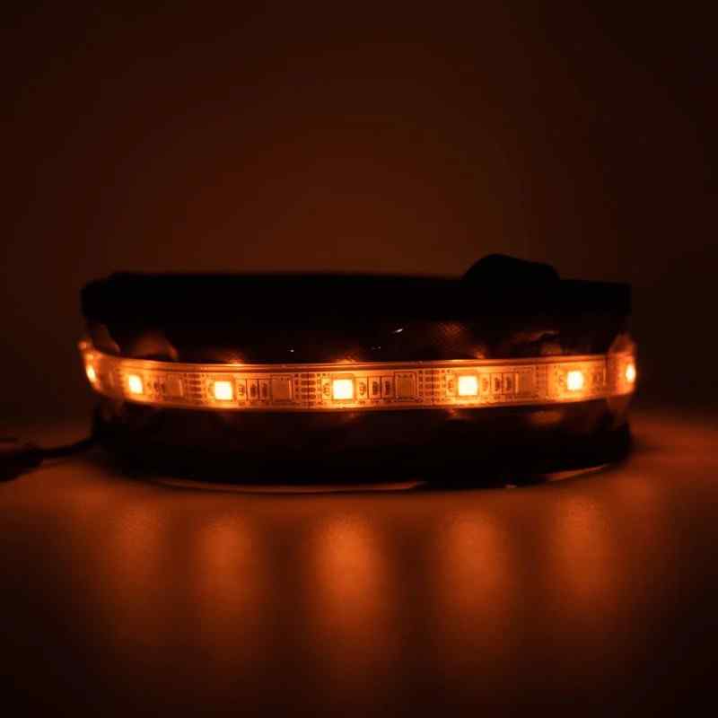 Tuff Stuff® Overland Led Light Strip Usb For Roof Top Tent, Amber/White Yellow Closed