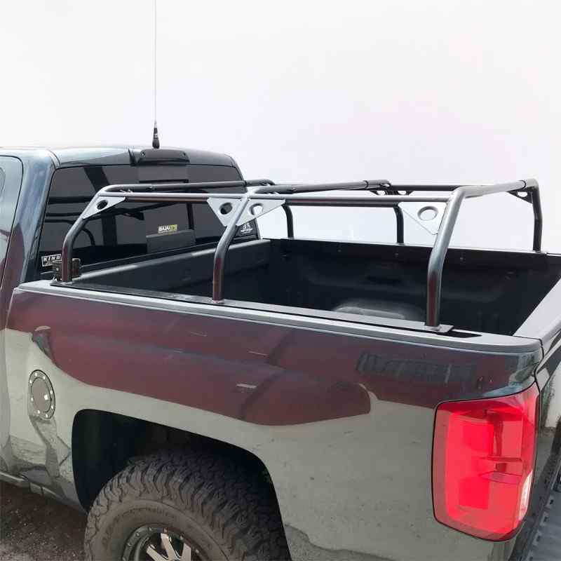Tuff Stuff® Overland Roof Top Tent Truck Bed Rack, Adjustable, Powder Coated Closed