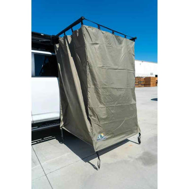 Tuff Stuff® Overland Shower Tent Installed View