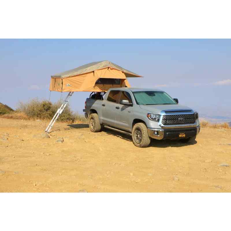Tuff Stuff® Ranger Overland™ Roof Top Tent, 3 Person, 65" Front View
