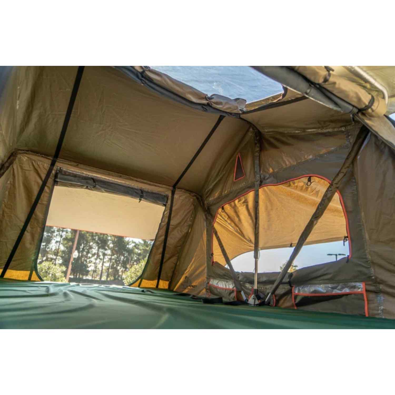 tuff stuff dachzelt Tuff Stuff Overland TS-1-3102OLV Trailhead Pro Roof Top Tent, 2 Person Folding Tent
