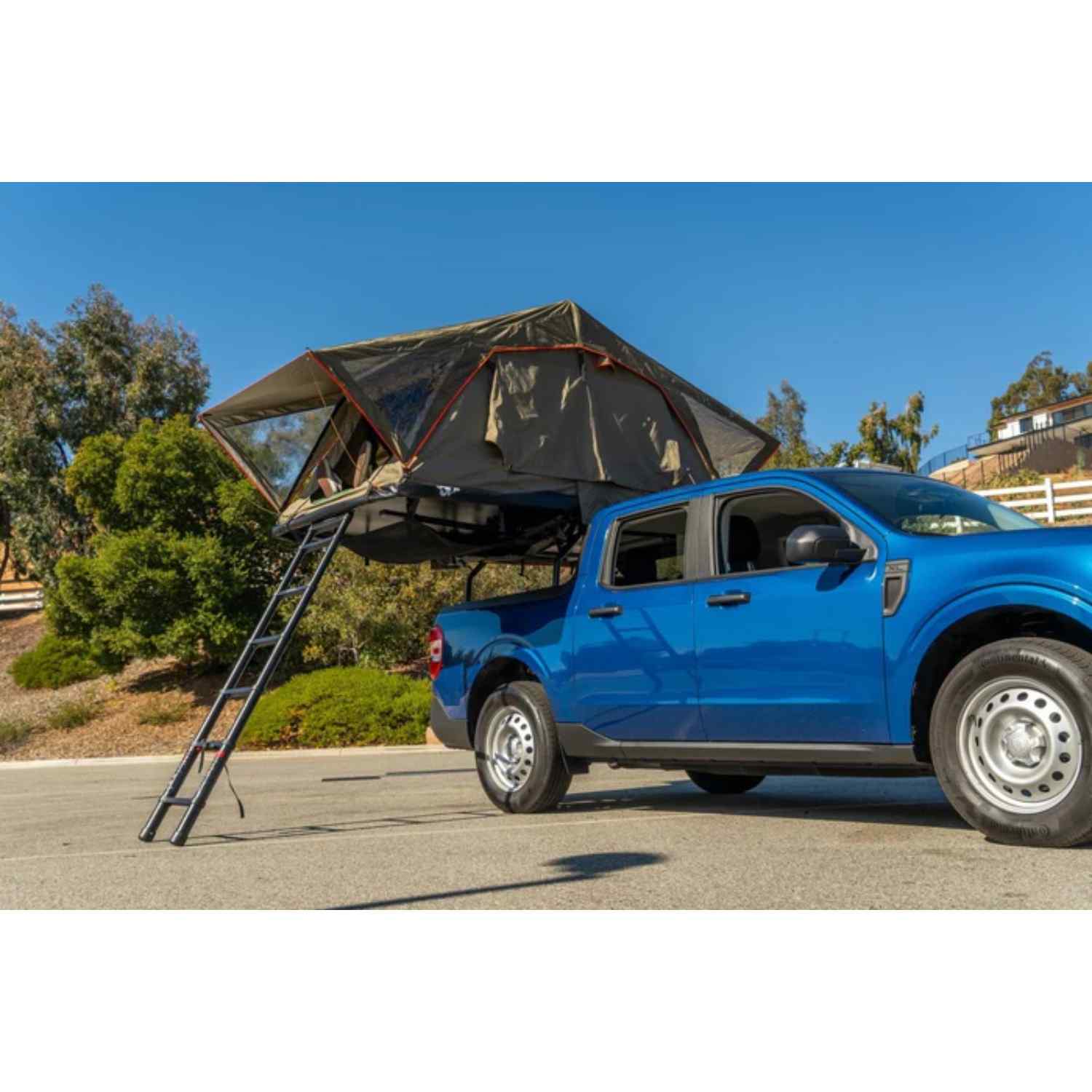ute roof top tent Tuff Stuff Overland TS-1-3102OLV Trailhead Pro Roof Top Tent, 2 Person Folding Tent