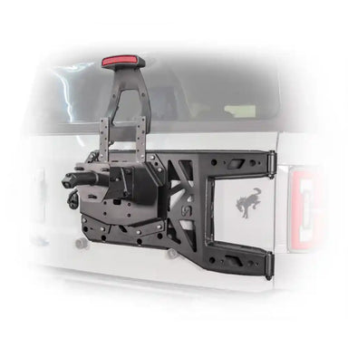 Turn Offroad TC3-M1 chassis-mounted tailgate reinforcement installed on Bronco