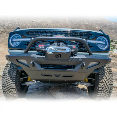 Turn Offroad steel skid plate guarding Bronco front differential