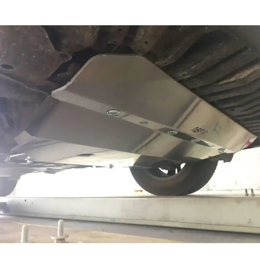 Underbody protection plate mounted beneath car