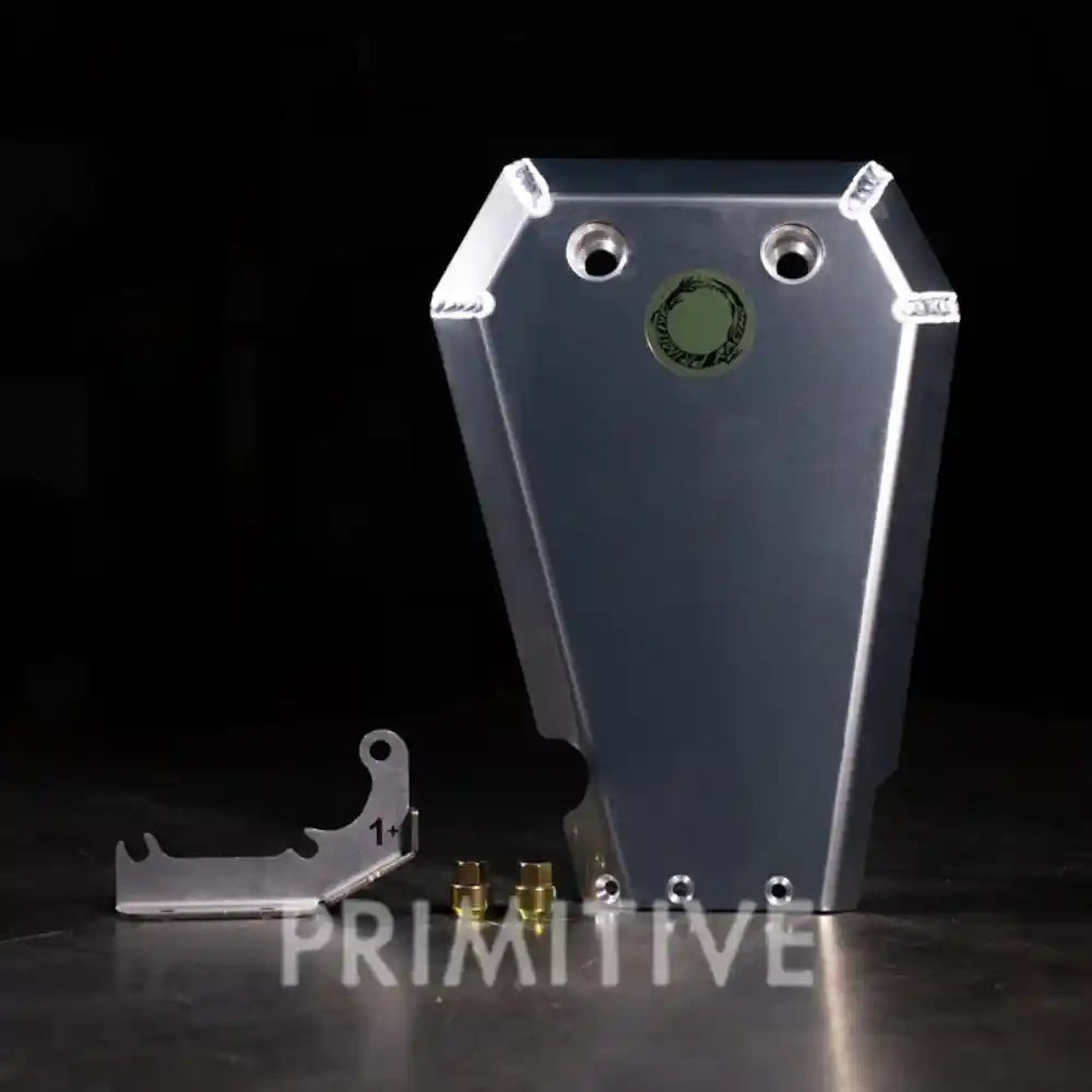 Rear Differential Skid Plate with 'Primitive' branding on a dark background