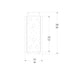 Universal mounting plate technical diagram showing hole layout and dimensions