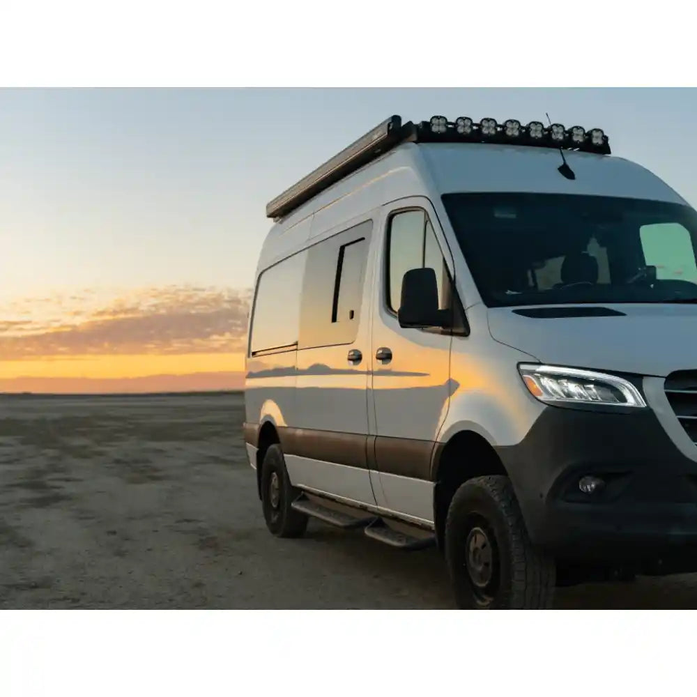 White Top Adventures Sprinter 144" Side Steps