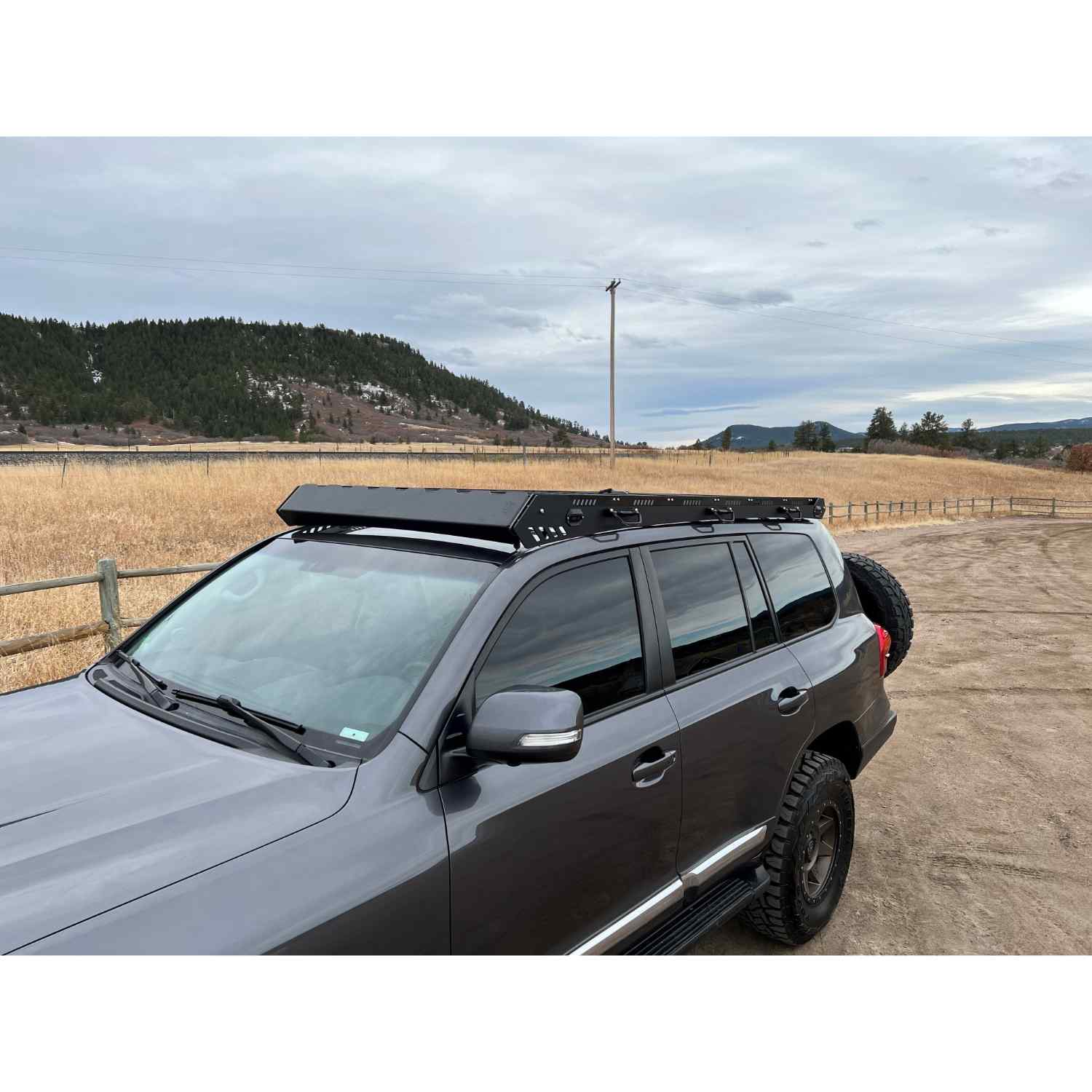 Uptop Overland Alpha Toyota Land Cruiser  Roof Rack Front View