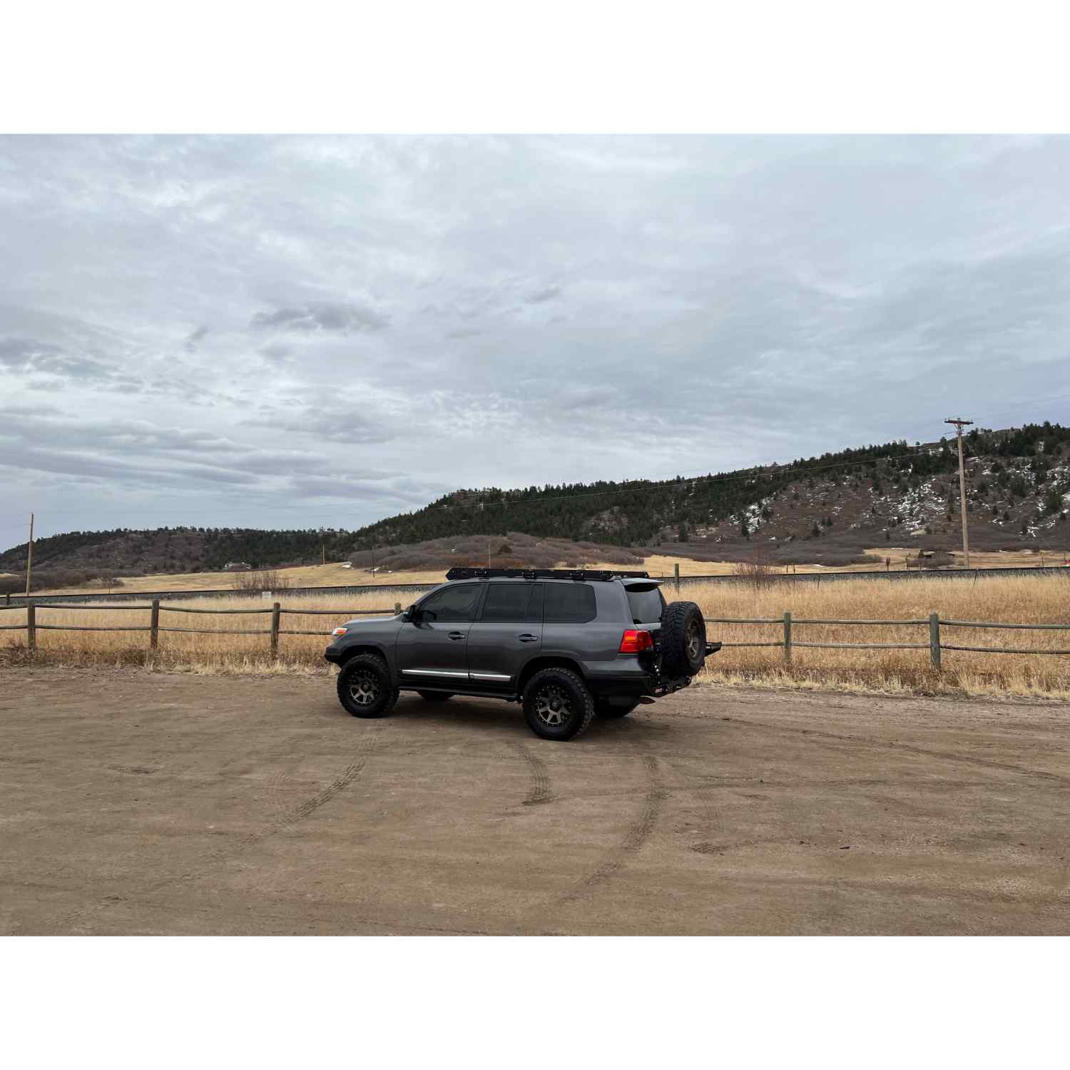 Uptop Overland Alpha Toyota Land Cruiser Roof Rack Side View