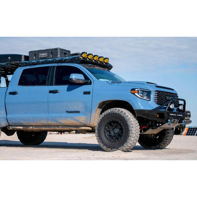 Uptop Overland Alpha 2007-2021 Toyota Tundra CrewMAX Roof Rack Side View