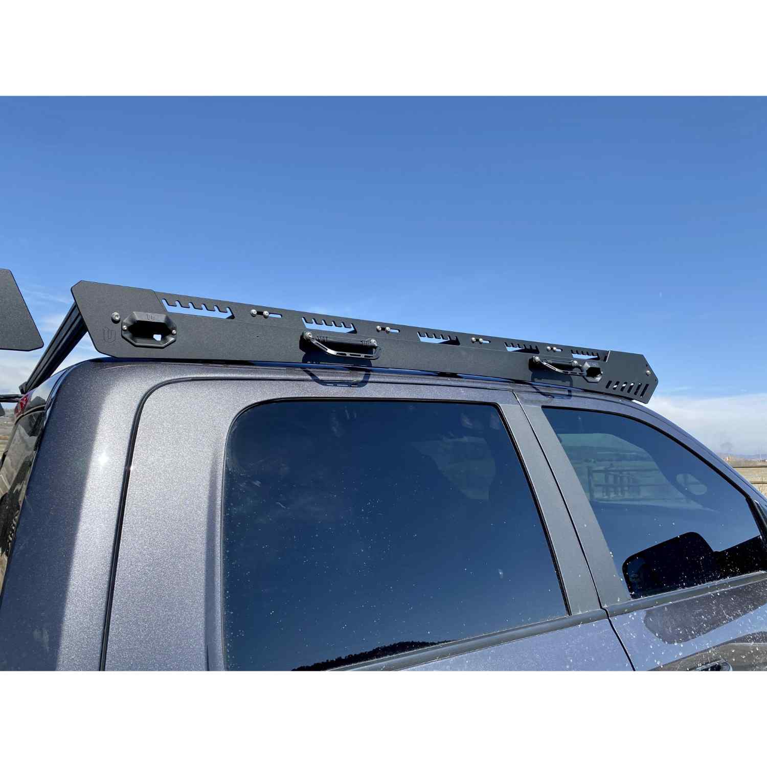 Uptop Overland Alpha 2009-2018 Ram 1500 Crew Cab Roof Rack Side View