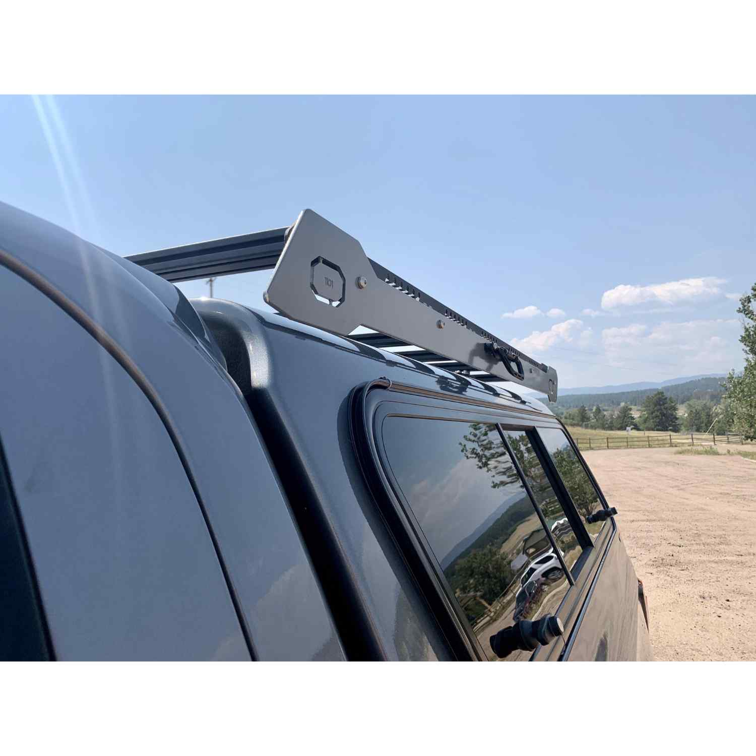 Uptop Overland Alpha EX GMC Sierra & Silverado Cap Rack Front View 
