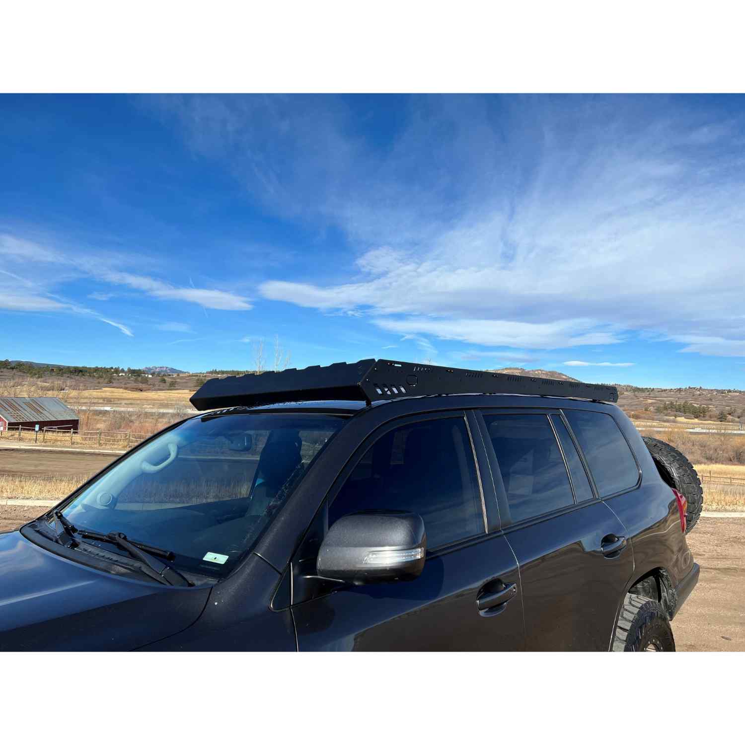 Uptop Overland Bravo 2007-2021 Toyota Land Cruiser 200 7th Generation Roof Rack Left Side View