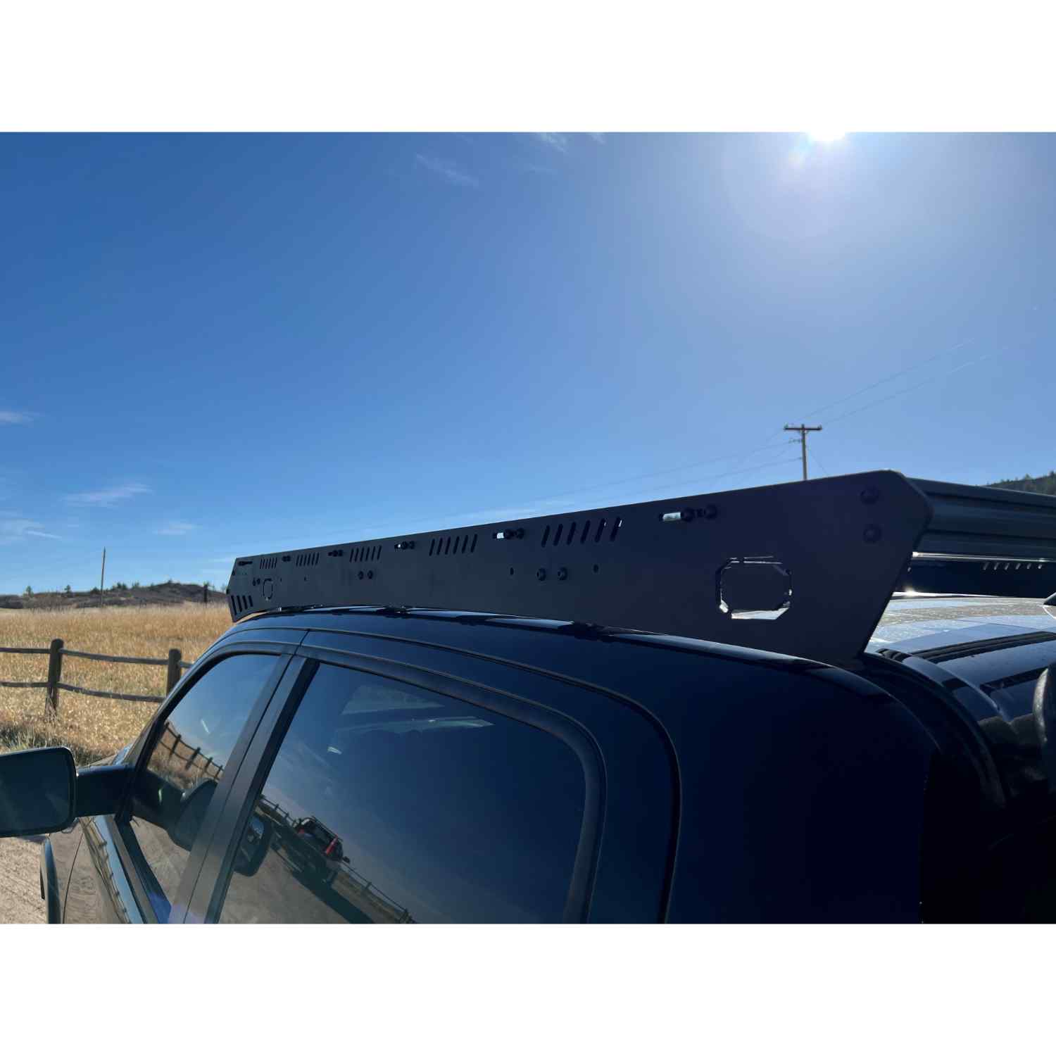 Uptop Overland Bravo 2019+ RAM 1500 5th Gen Crew Cab Roof Rack Closed View