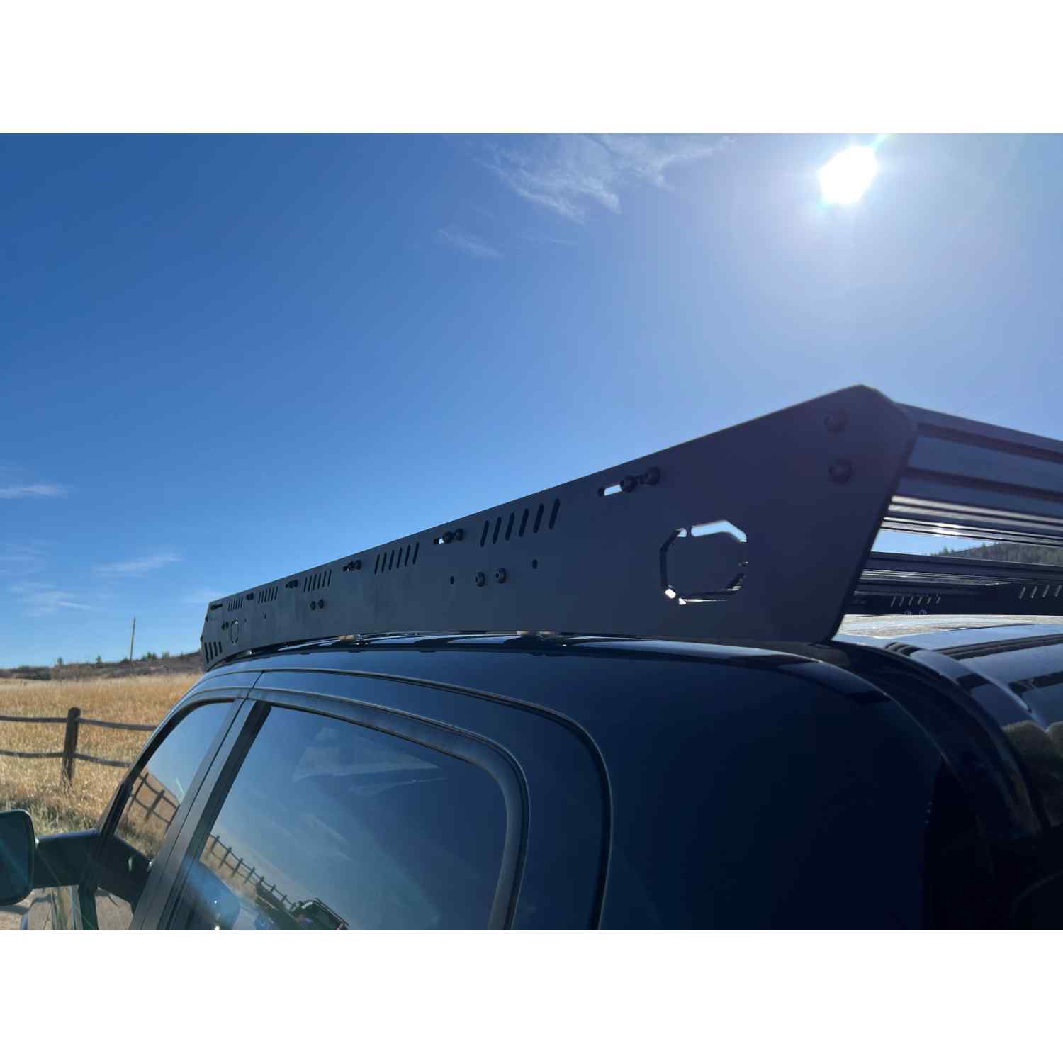 Uptop Overland Bravo 2019+ RAM 1500 5th Gen Crew Cab Roof Rack Side View